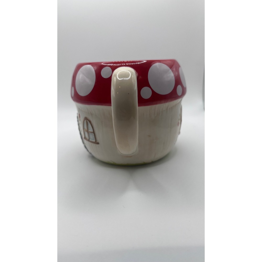 Natural Life Gnome Mushroom House Mug FolkArt Cottagecore Whimsical Coffee Mug - Picture 6 of 11